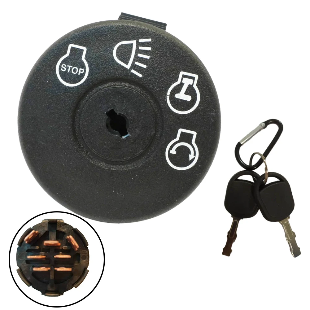 1pc Trimmer Ignition Key Switch With KEY For 725-1741 925-1741 Lawn Mower Tractor For GY20074 Garden Power Tool Accessory