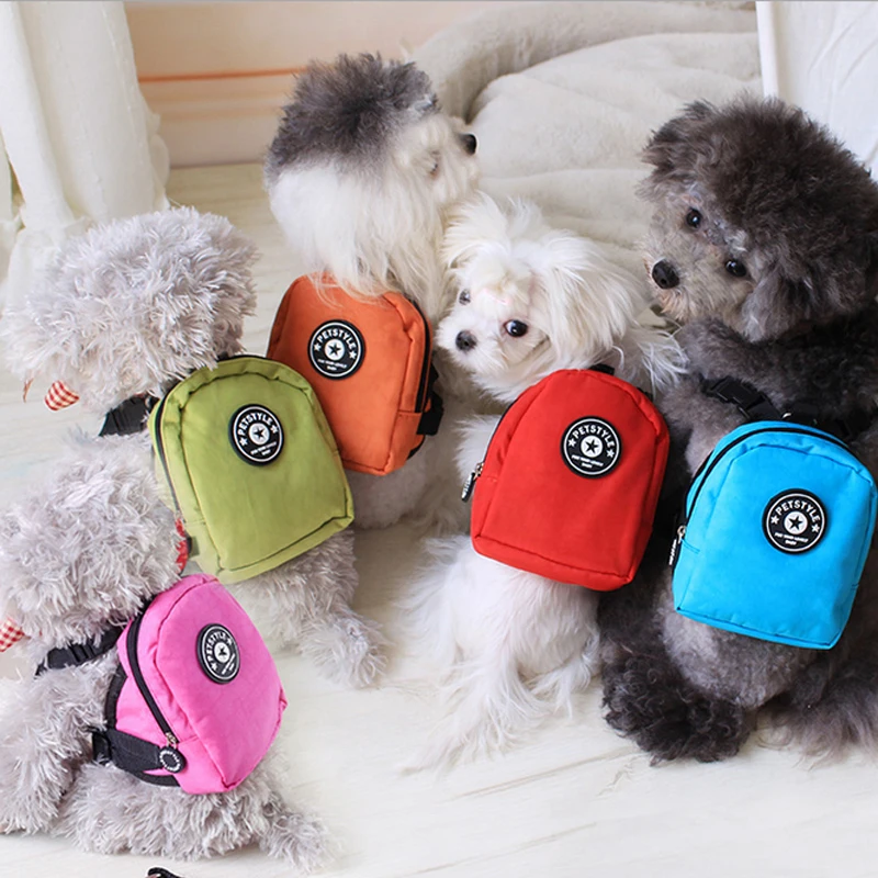 Dog Snack Backpack Casual Nylon Bags Cats Harness Chihuahua Yorkie Knapsack Outdoor Travel Puppy Self Backpack Pet Supplies