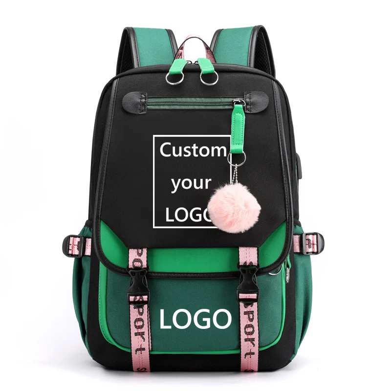 New Fashion Customized LOGO Backpacks Teenagers Customized Backpacks Anime LOGO Customized Backpacks School Customized Backpacks