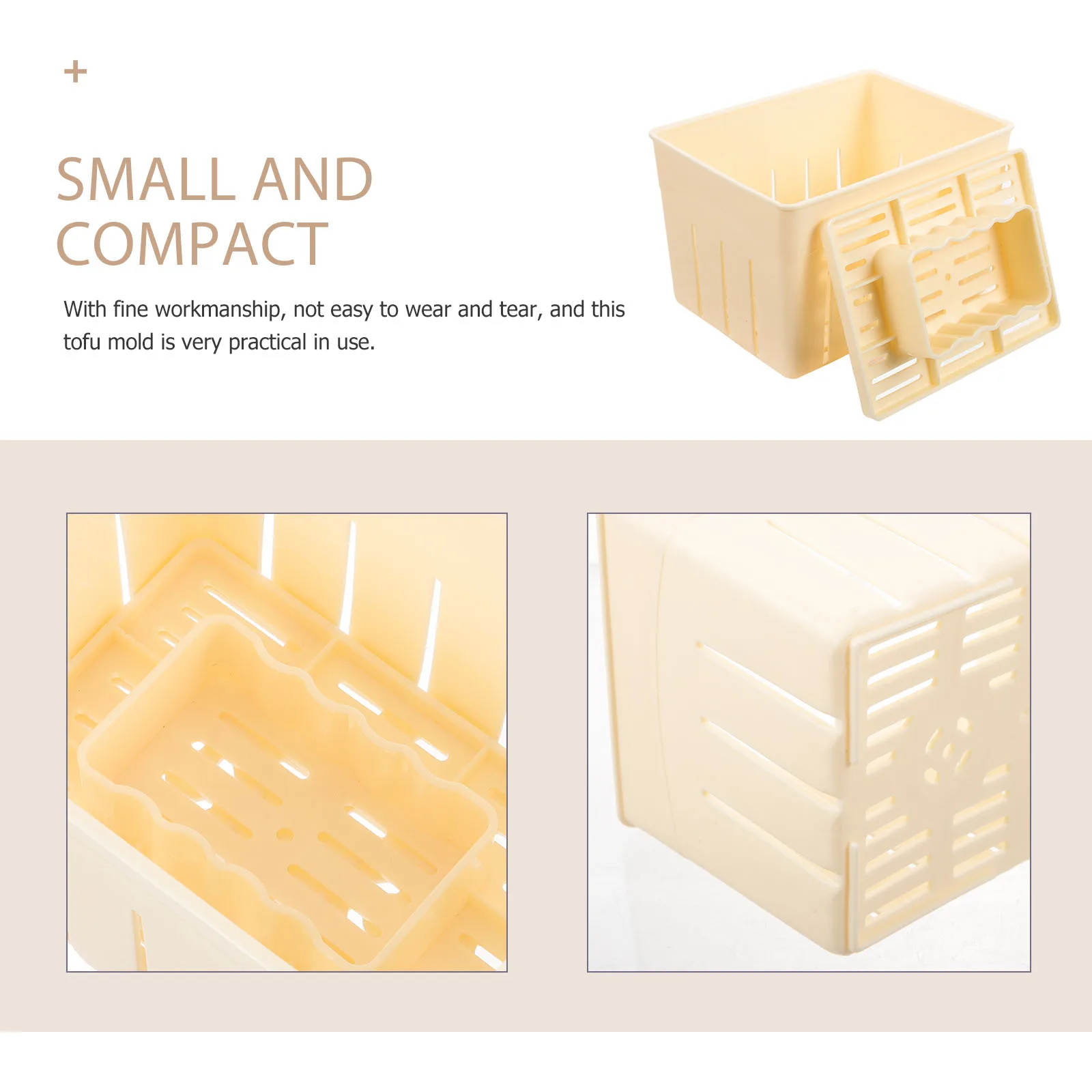 

Tofu Mold Homemade Maker Press Mould Plastic Filter Soy Curd Tool Waterproof Easy Clean Kitchen Supplies