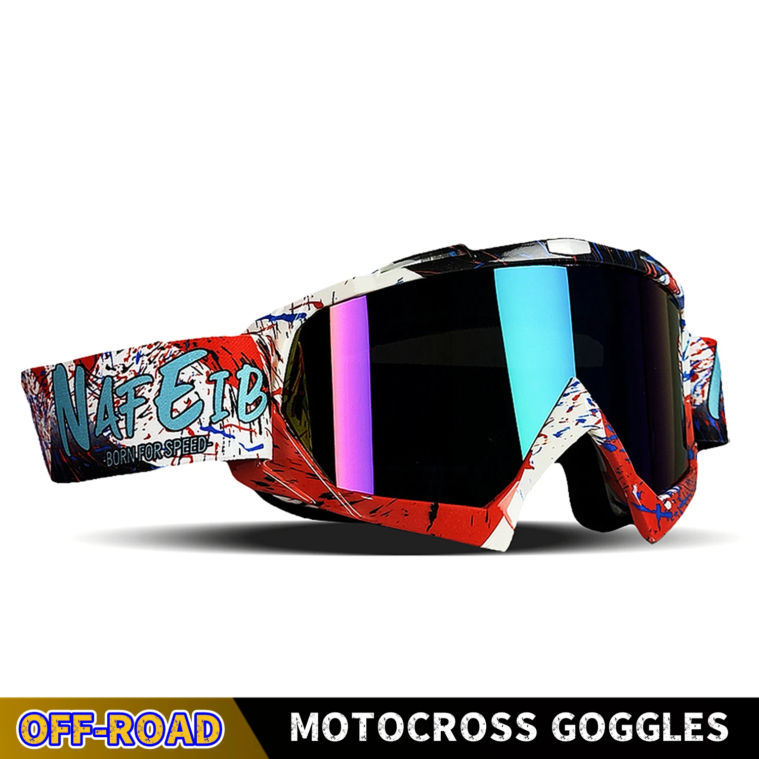 Men\'s Off-road Goggles Motorcycle Ski Sports Goggles Riding Sunglasses UV400 Outdoor Protective Goggles Helmet Accessories