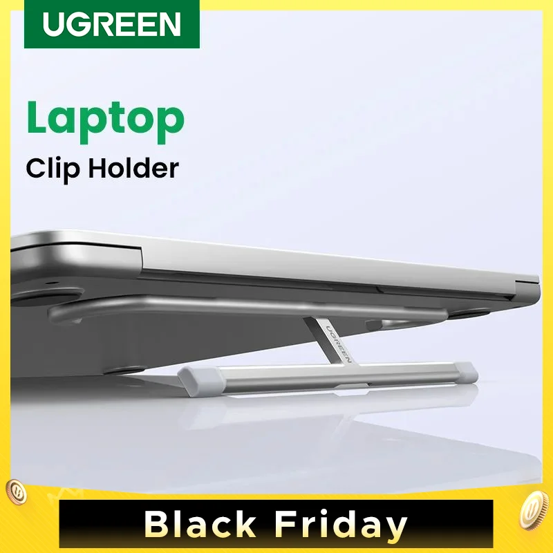 UGREEN Laptop Stand For Macbook Pro Foldable Aluminum Vertical Notebook Stand Laptop Support Macbook Air Pro Tablet Phone Stand