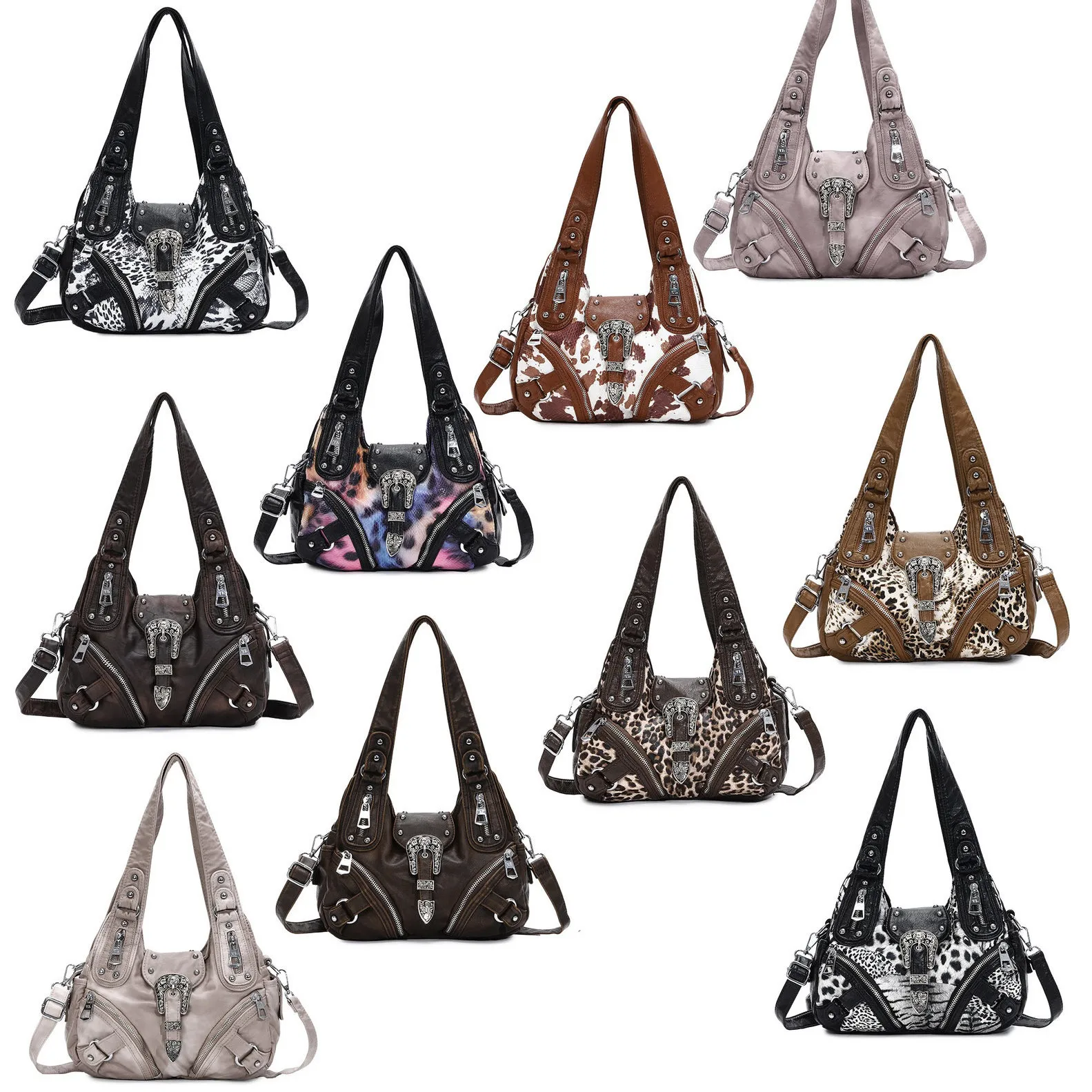 

Women Handbags Leopard Bag Top-handle Handbag Fashion Satchel Dumpling Pack Shoulder Bags Tote Bag Large Purse