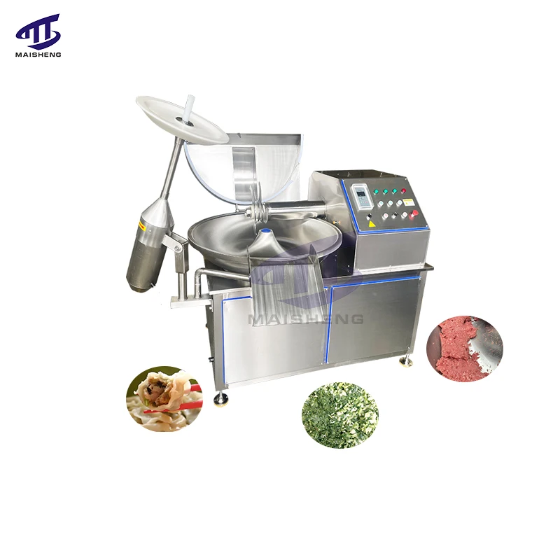 Maisheng Electric Industrial Meat Cutter Machine Automatic Vegetable Meat Bowl Cutter Machine Meat Bowl Chopper