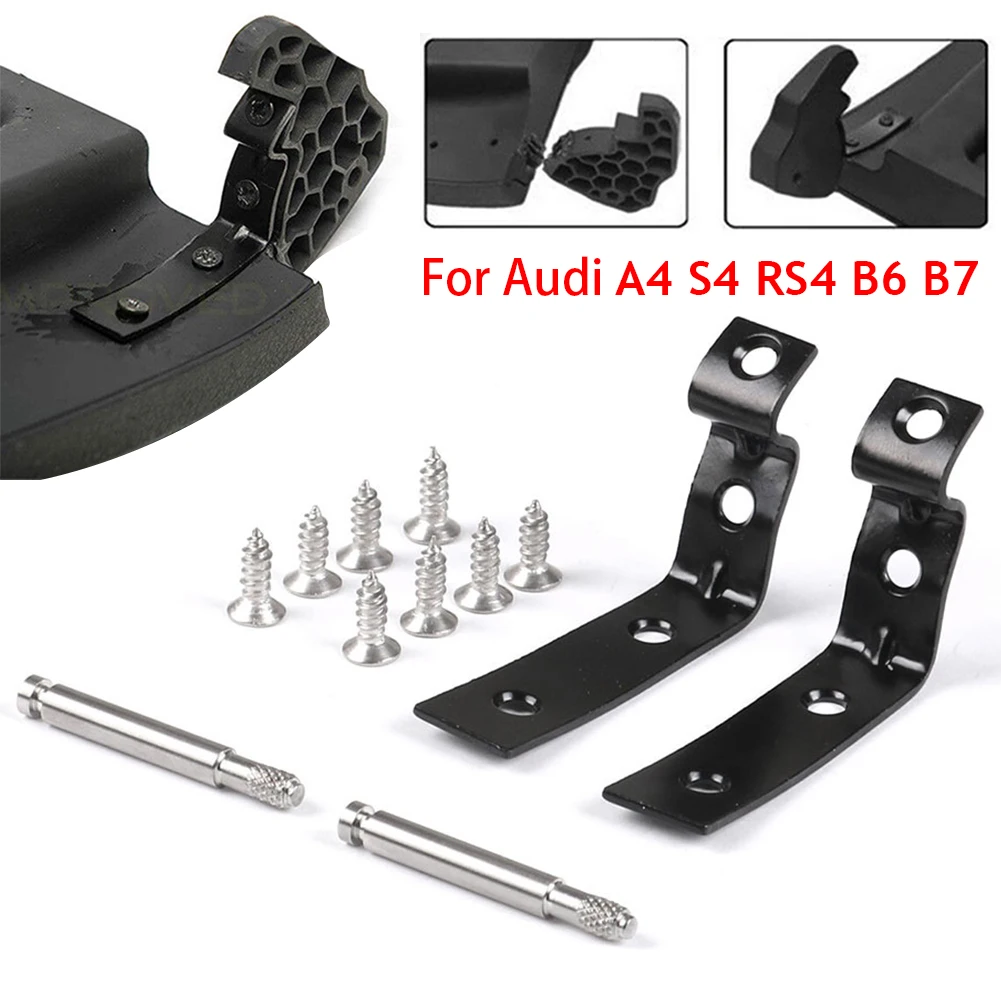 2Pcs Glove Box Lid Hinge Snapped Repair Fix Kit Brackets Steel Black For Audi A4 S4 RS4 B6 B7 8E For Seat Exeo/ST 3R5