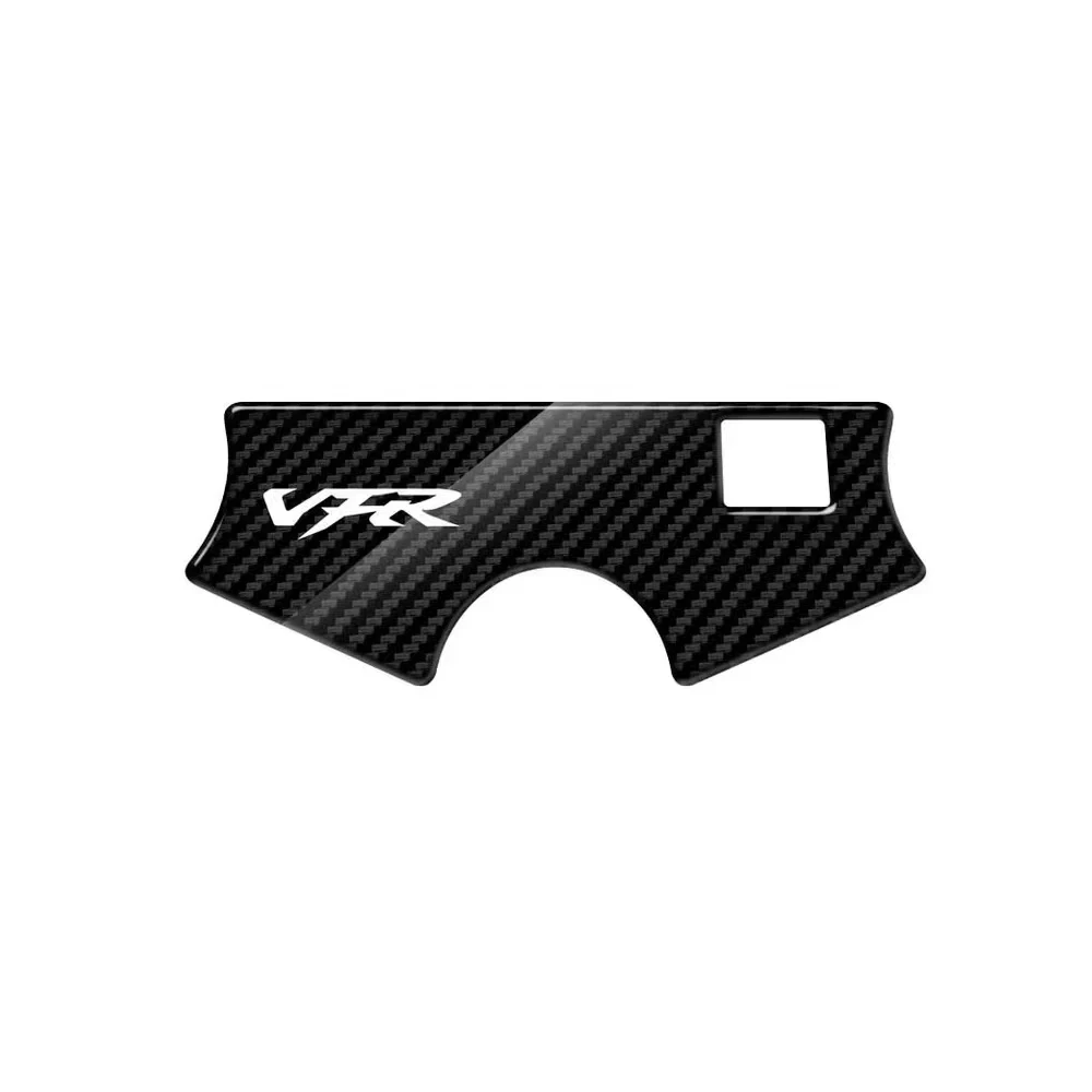 For HONDA VFR 750 2011 2012 2013 2014 Motorcycle sticker Carbon fiber appearance decal Upper Triple Yoke Defender