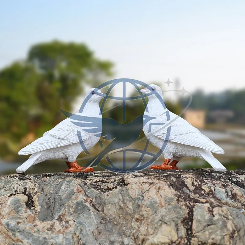 Outdoor Garden, Garden Decoration Creative Resin Ornament Crafts Simulation Bird Animal Sculpture Pigeon Ornament