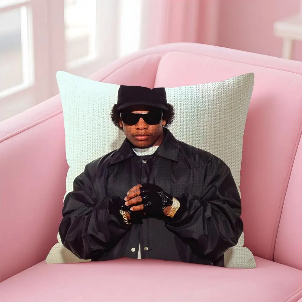 Rapper Singer E-eazy E Cushion Cover Decorative Linen Throw Pillow Case Soft For Bed Sofa Car Home Decor