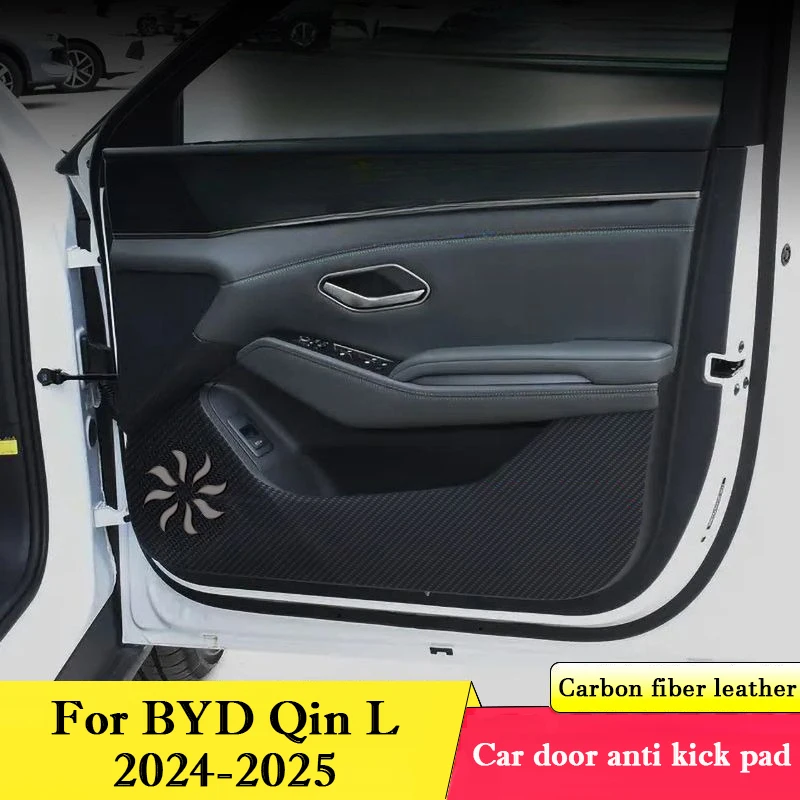 For BYD Qin L Car Door Anti Kick Pad Anti Dirt Mat Glove box Protection Sticker Scratch Resistant Film Interior Accessories