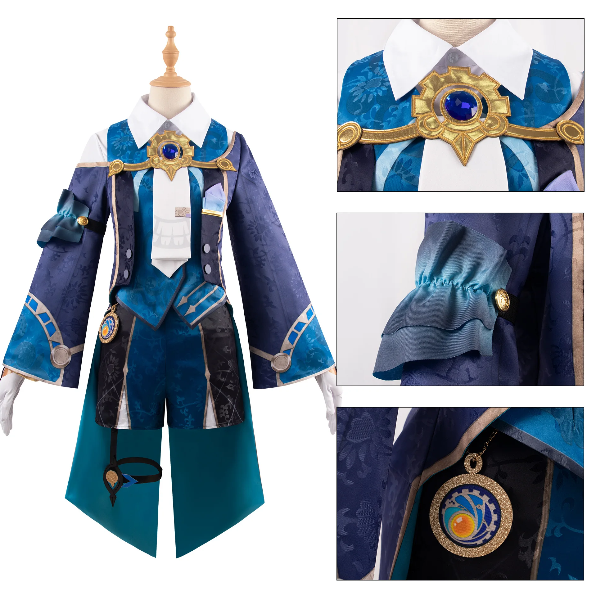 Game Honkai: Star Rail Misha Cosplay Costume Suit Handsome Uniform Full Set Halloween Role Play Party Outfit for Men Women