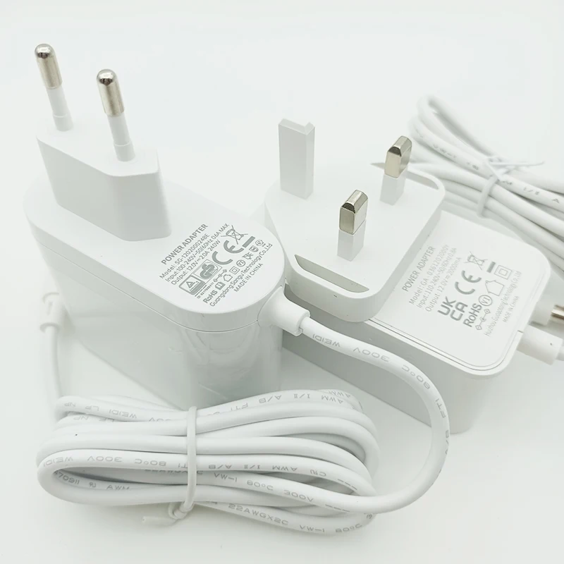 12v Power Supply White 12v 2amp Power Supply UK EU US Plug 12v 2a Source 12 v 2 amp dc 5.5x2.5mm Router Unit 12 Volt Supplies