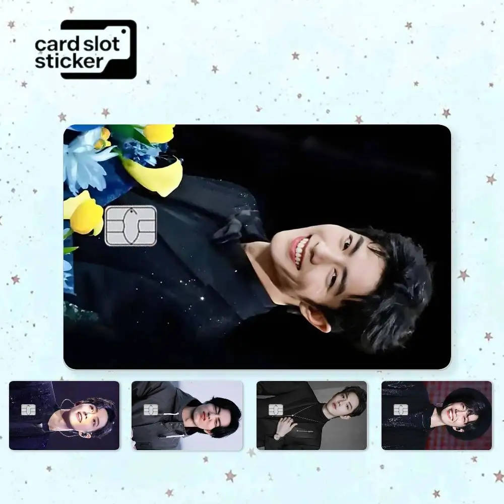 Actor X-xiaozhan  Credit Card HD Stickers Small Chip Waterproof Sticker Game Card Decal Gift