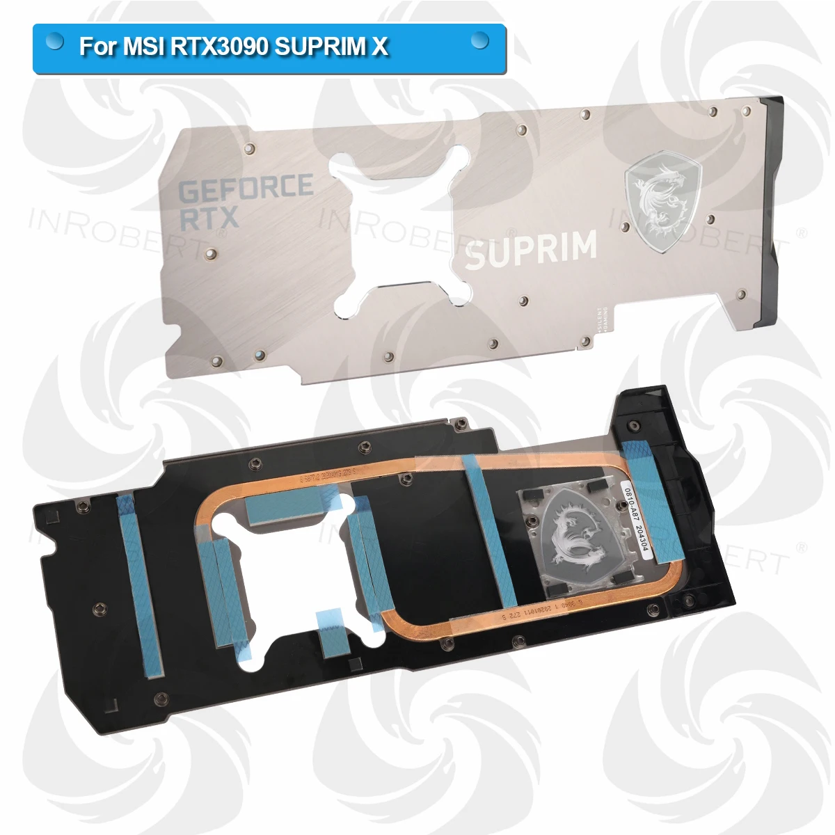 New RTX3090 Graphics Card Heatsink Backplate Replacement For MSI RTX 3090 SUPRIM X