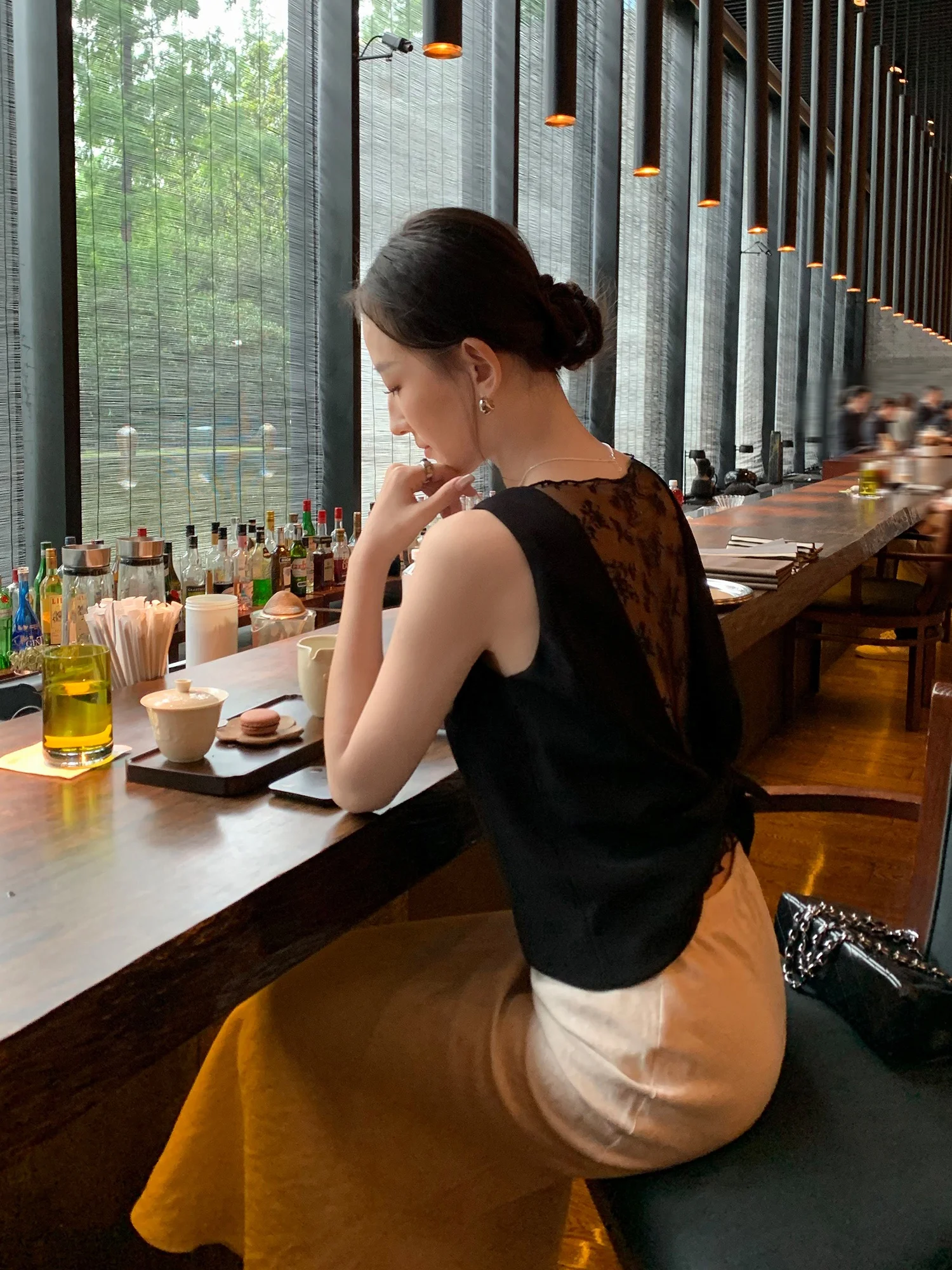 

Maven Lin Luxury Heavy Work Ba Lace Open Ba Svel Top Women ort Tank Strap Vest Commute Sle Polyester Spandex