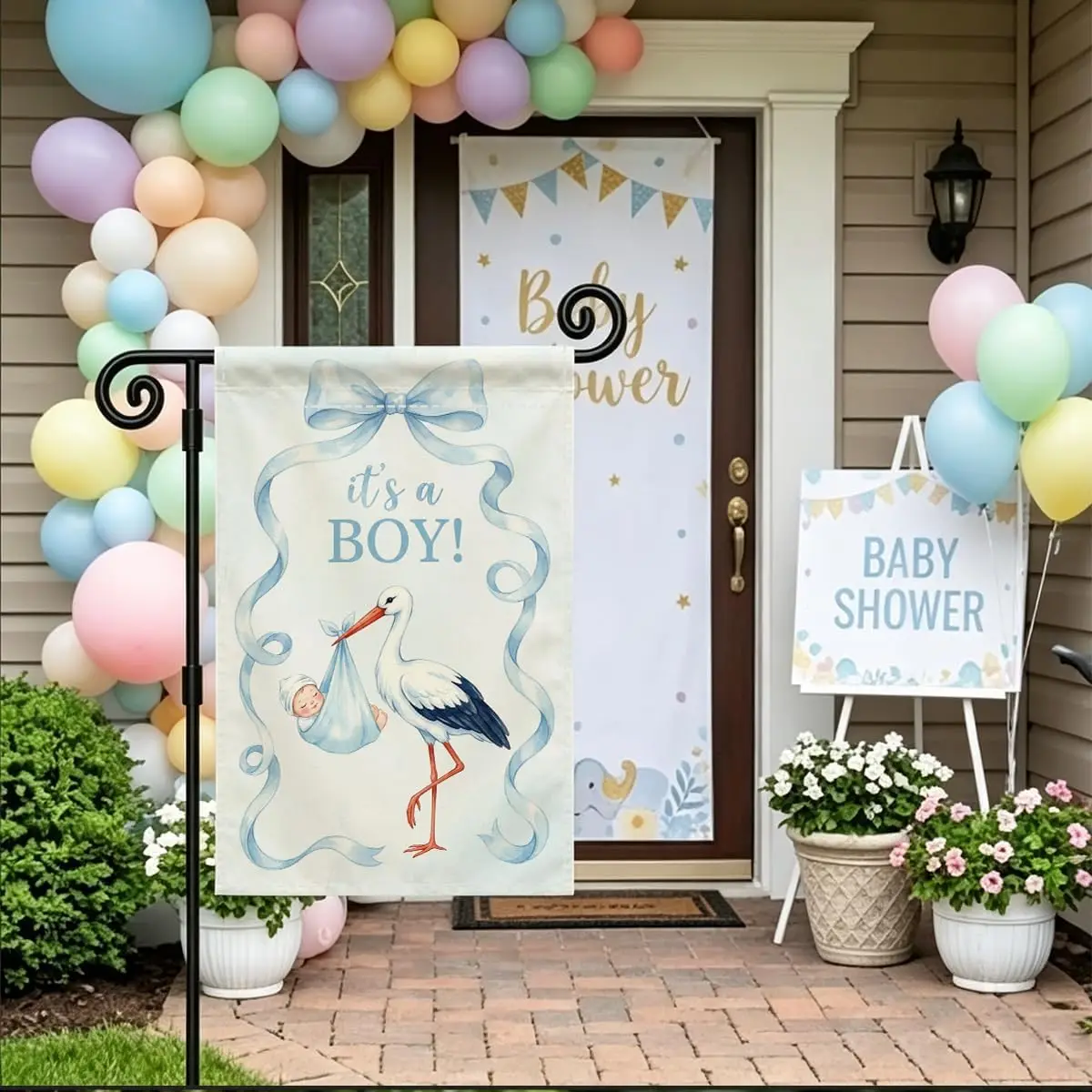 It's a Boy Baby Shower Party Decoration Garden Flag Flag for Home bbp