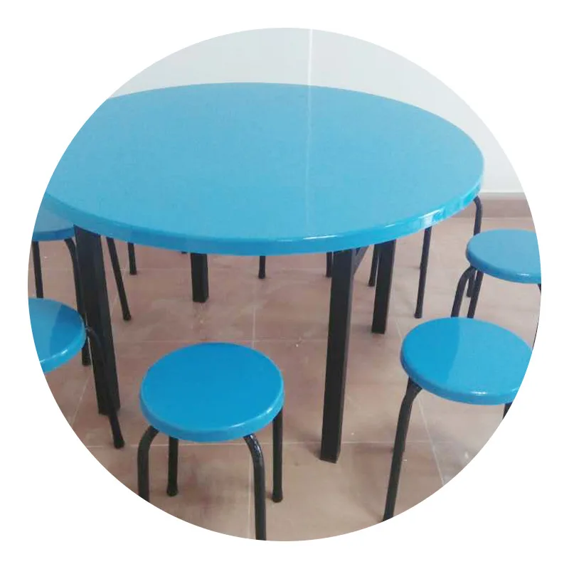 

Classic fashion, stained fiberglass dining table and chairs, round tables and chairs