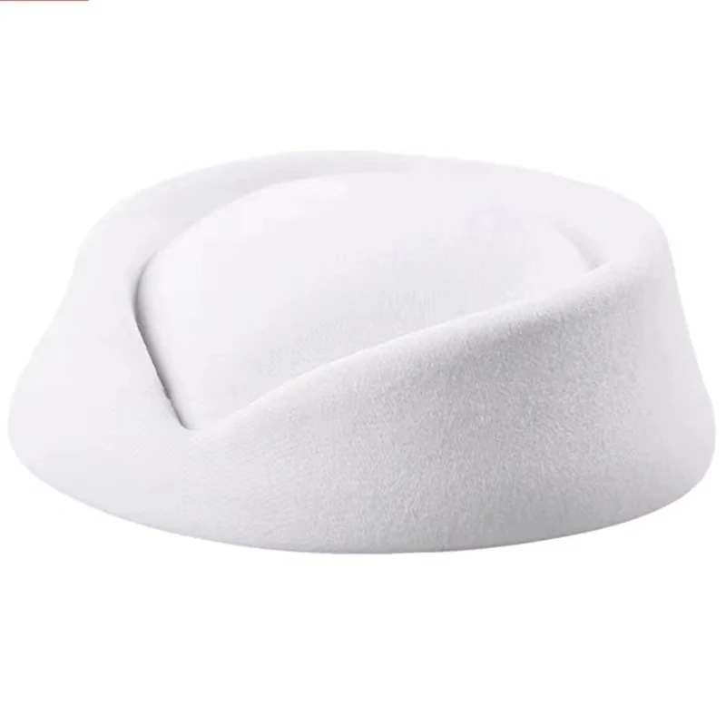 Beret Hat Caps Airline Stewardess Flight Attendant Vintage Looking Hat Uniform Stewardess Pillbox Hat Teardrop Hat Dropshipping