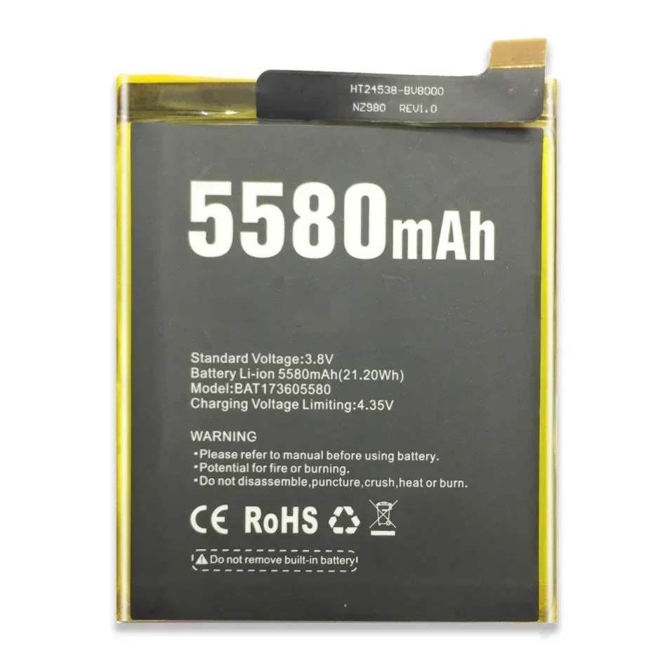 BAT173605580 Mobile Phone Battery For Doogee S60 / S60 Lite Battery 5580mAh