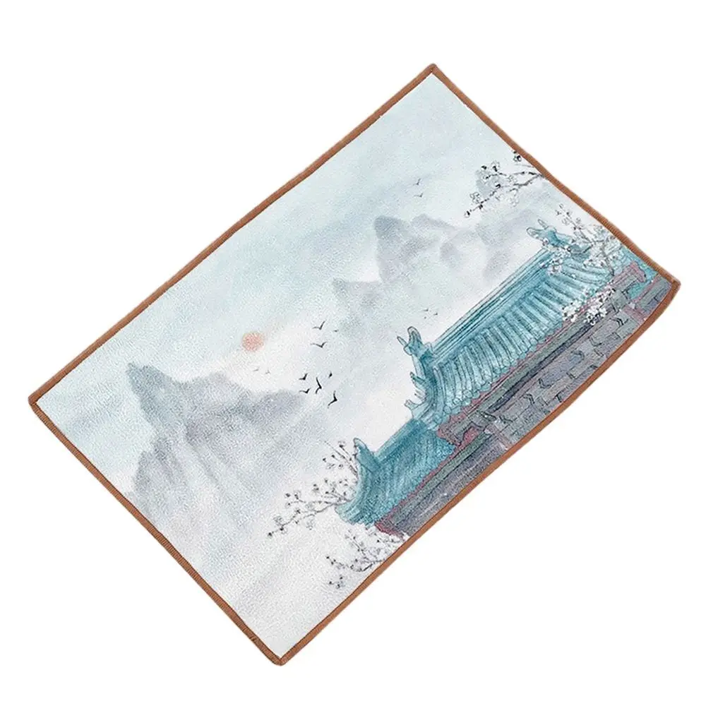 

Tea Cleaning Chinese Painted Tea Towel Painted Rag Super Absorbent Table Tea Ceremony Mats High-end Dish Towel