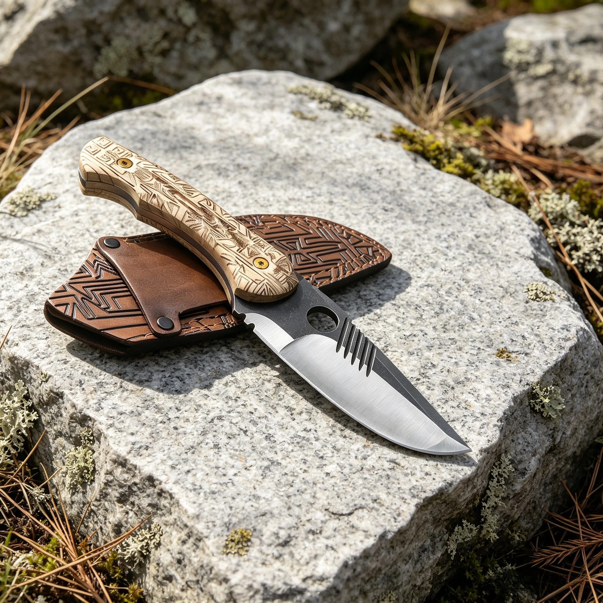 Edc Fixed Blade Deep Carry - Couteau utilitaire d'extérieur 8Cr13Mov et G10