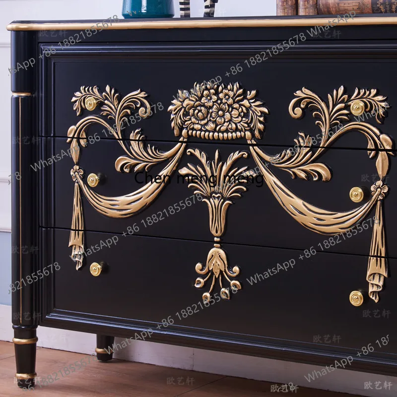Supreme European and American entrance cabinets, foyer luxury decorative cabinets, side cabinets