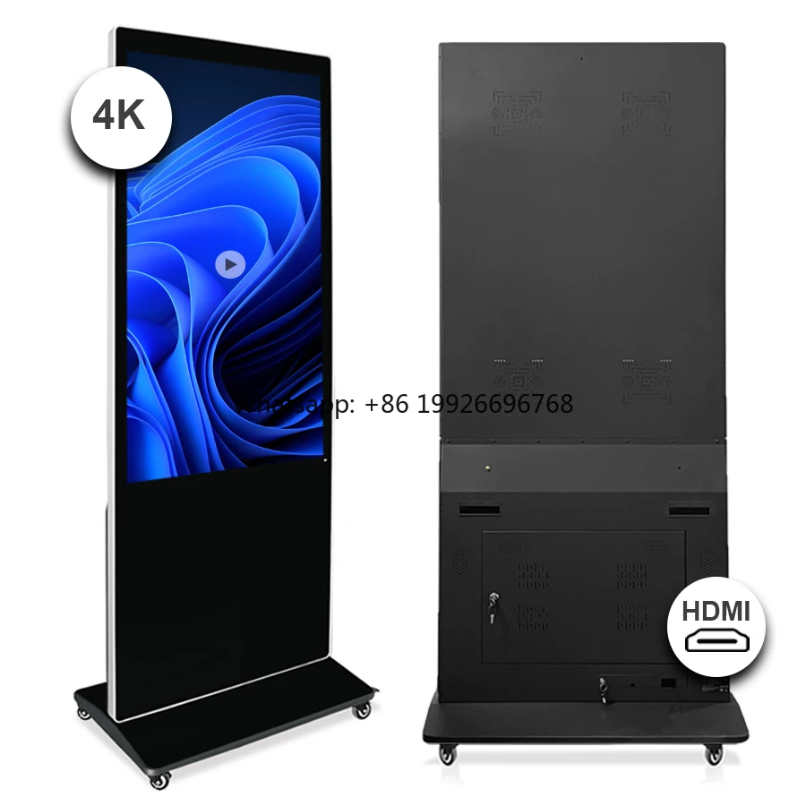 55-дюймовый внутренний HDMI ЖК-рекламный