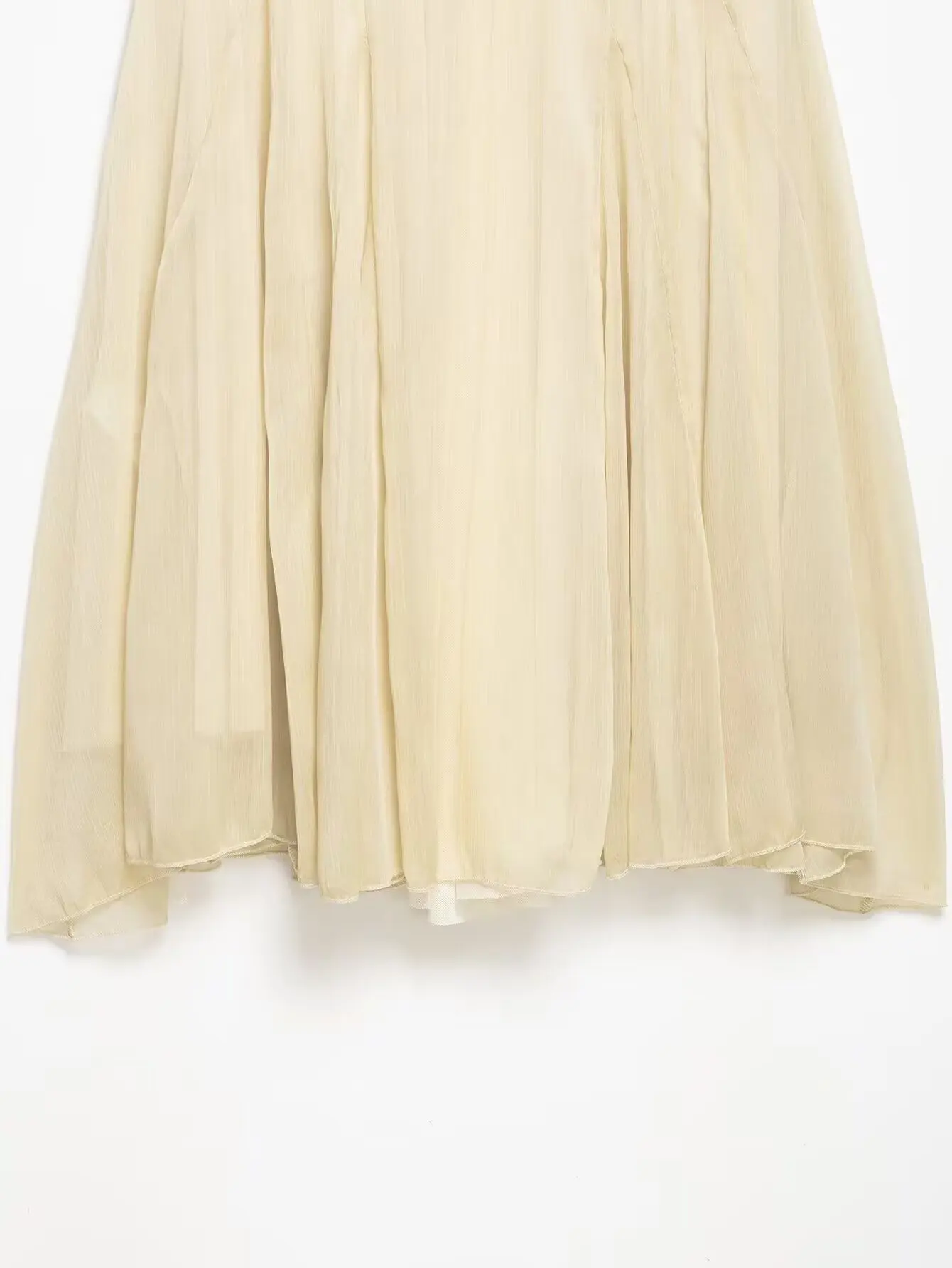 KONDALA Schicker Vintage Drapierter Moderner Patchwork-Party-Maxirock – Modischer Frühling 2026 Reißverschluss-Midirock für Damen im High-Street-Stil – Detail 12