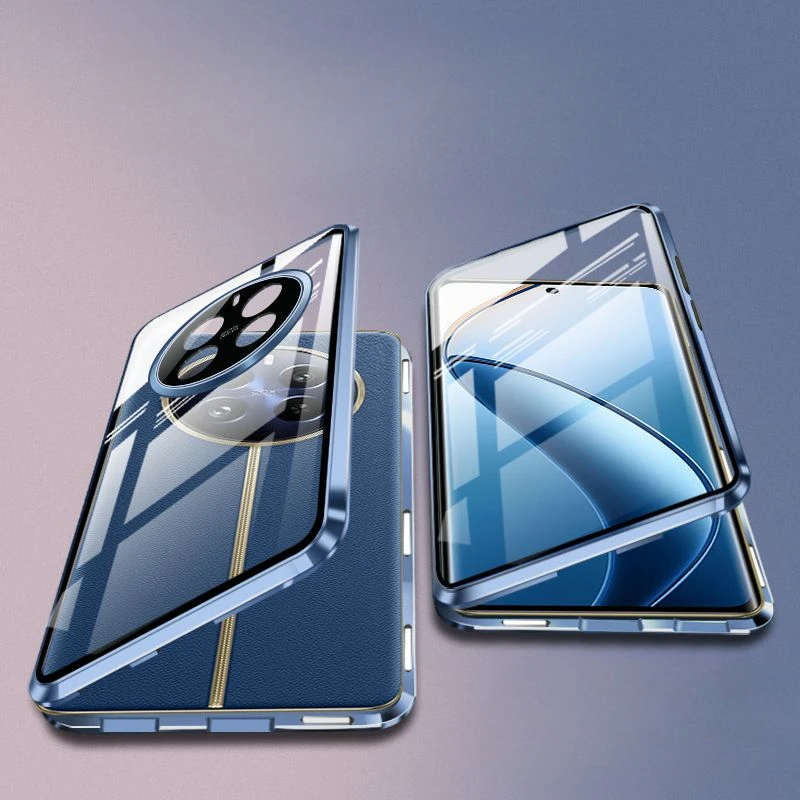 

Double-sided Glass Phone Case for OPPO Realme 12 Pro Plus Magnetic Anti Peeping Case 360° Full Protection For Realme12Pro Cover