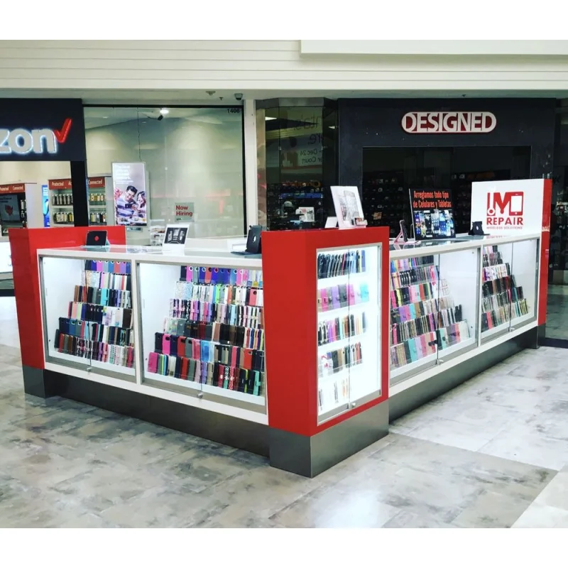 customized.Custom Phone Kiosk Island Cellphone Accessories Kiosk Mall