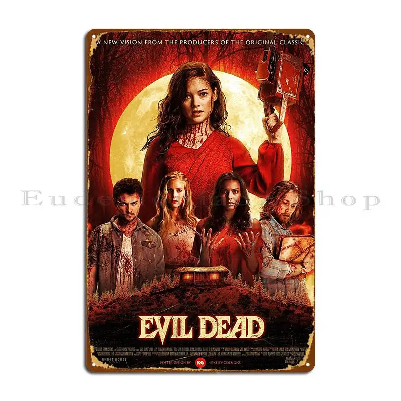 Evil Dead 2013 Metal Sign Cinema Retro Painting Design Personalized Tin Sign Poster