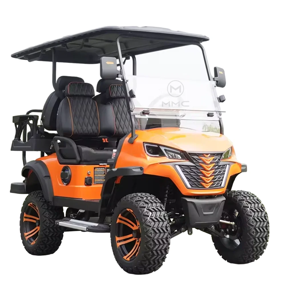 Electric Four-Wheel Vehicle Off Road Street Legal 48V 72V Lithium Battery Golf Car Buggy 4 6 Seater Electric Golf Cart