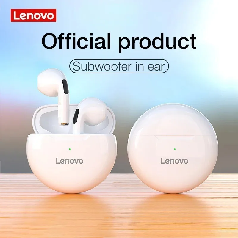 Lenovo LivePods HT38 TWS Bluetooth Earphone Mini Wireless Earbuds with Mic for iPhone Xiaomi Sport Waterproof 9D Stere Headphone