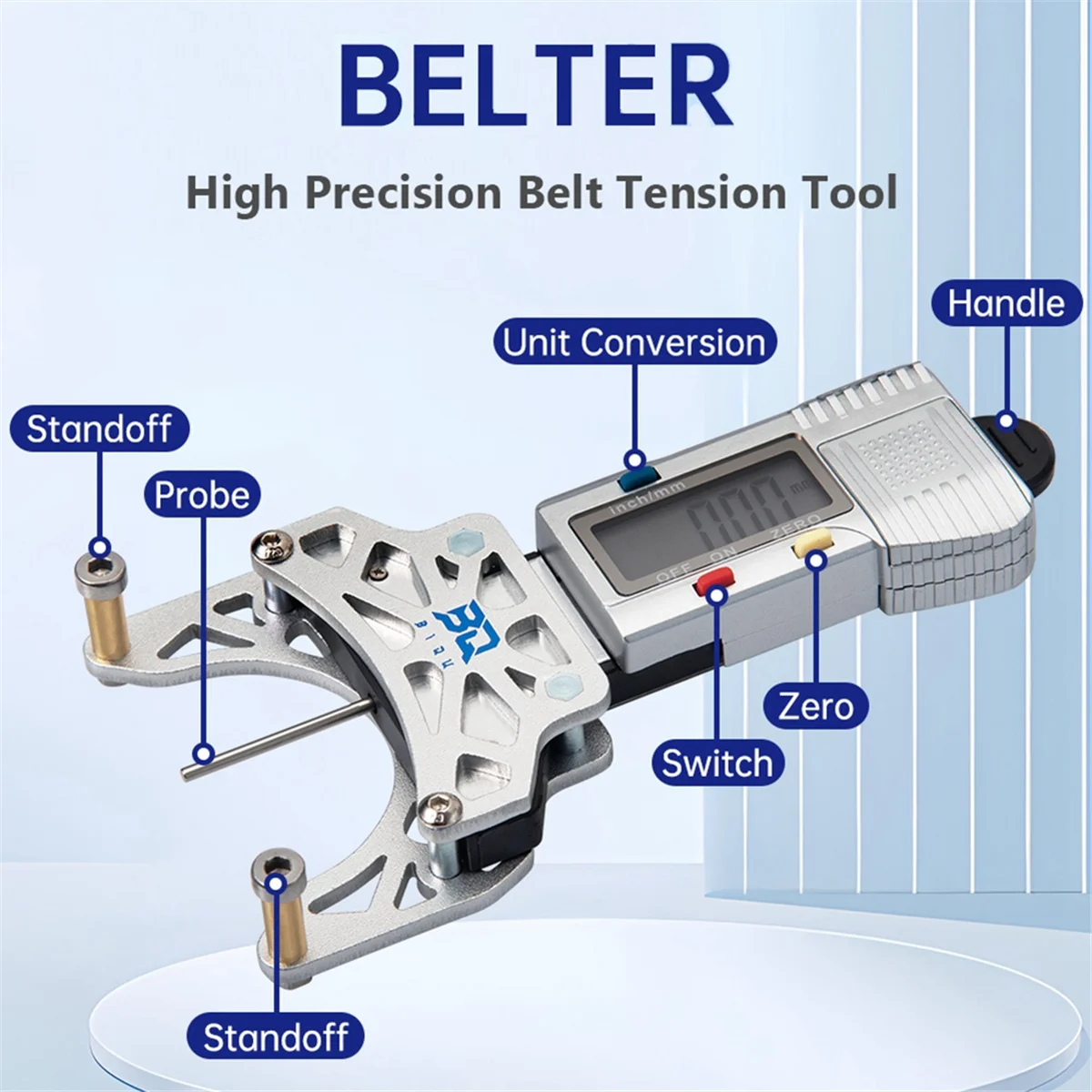 Ремень, электронный датчик с цифровым дисплеем, эластичный Тензиометр для Voron VZBOT LDO Motor S2DW