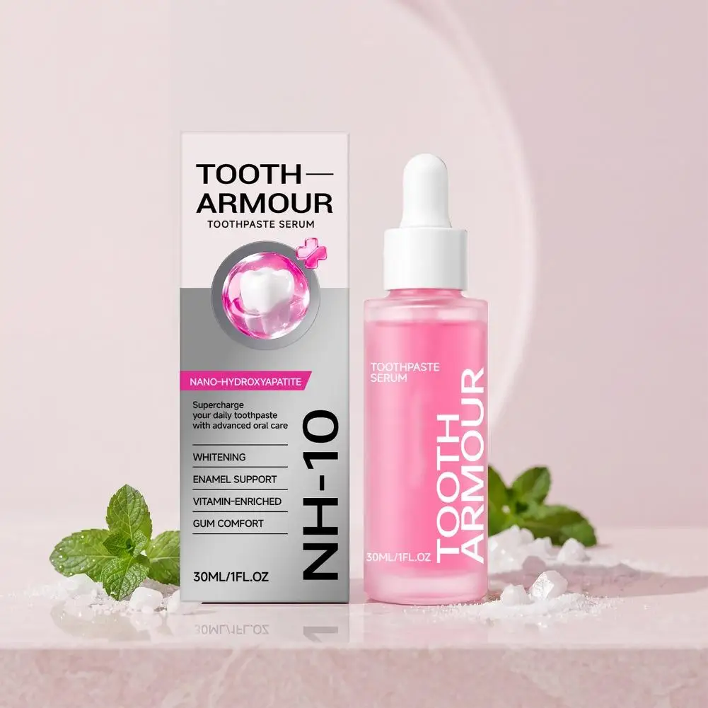 Niacinamide Teeth Brightening Essence Toothpaste Booster Gentle Stain Cleaning Fresh Breath Daily Oral Care Serum