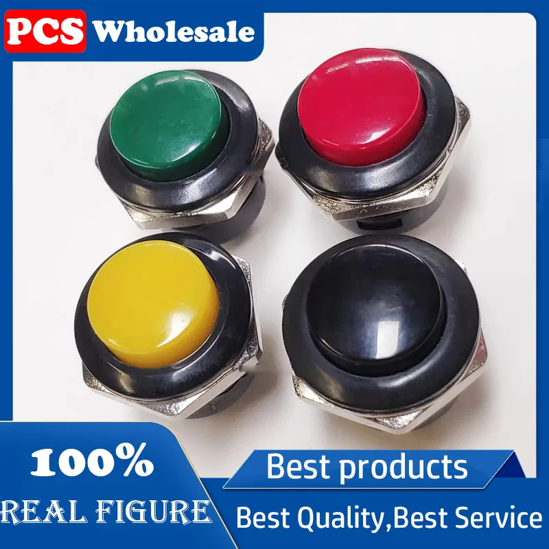 Original Taiwan R13-507 Automatic Reset Button Switch Inching Switch 3A 250V UL Certified Four Colors