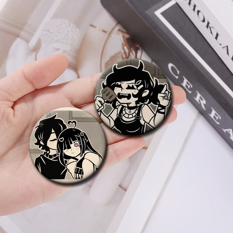 Game The Coffin of Andy and Leyley Peripheral Enamel Pins Creative Badge Brooch for Bag Decor Clothes Accessories Souvenir Gifts