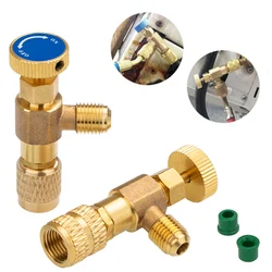 Air Conditioning Refrigerant Safety Valve, Refrigeration Charging, Liquid Adapter, Hand Tool Parts, R410A, R22, 1/4