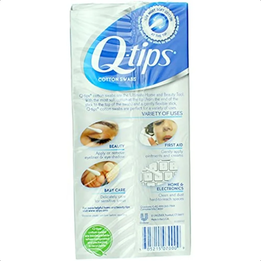 Cotonetes QTips 170 unidades pacote de 4