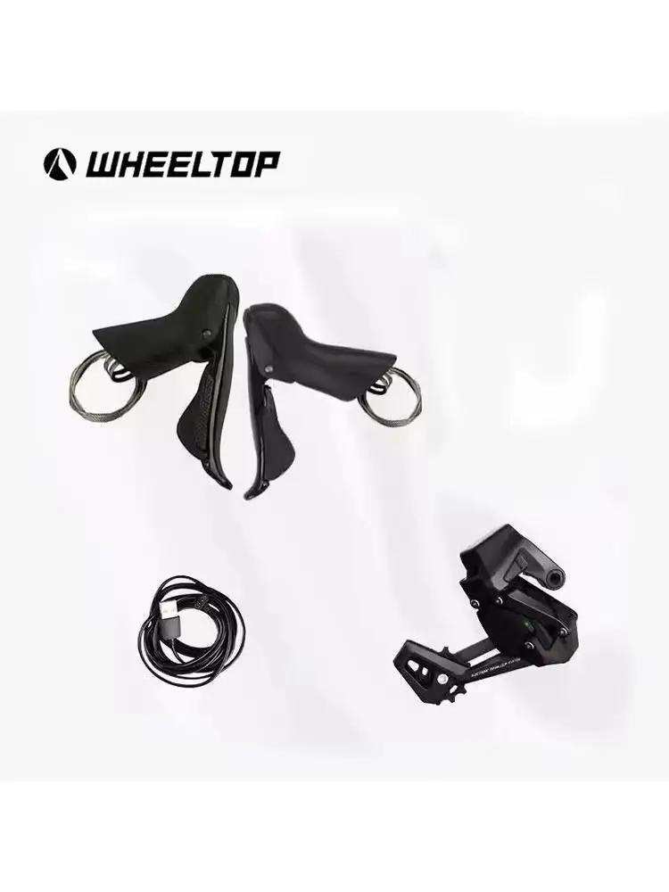 Wheeltop EDS TXT 6000 Draadloze elektronische shifter Lichtgewicht koolstofvezel 7-14 speed velgremgroepset voor racefiets