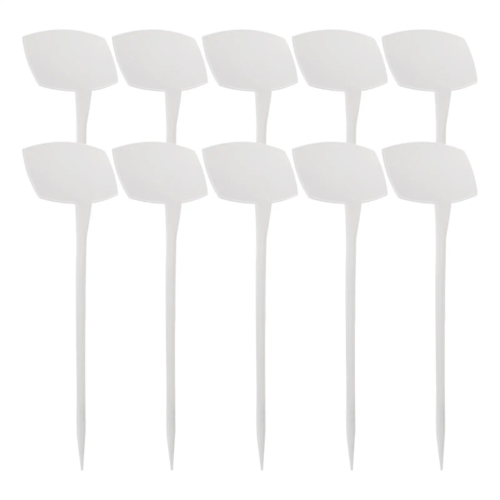 

10 Pcs Garden Plant Labels Durable Plastic T Type Waterproof Flower Markers Bevel Design Easy Classification