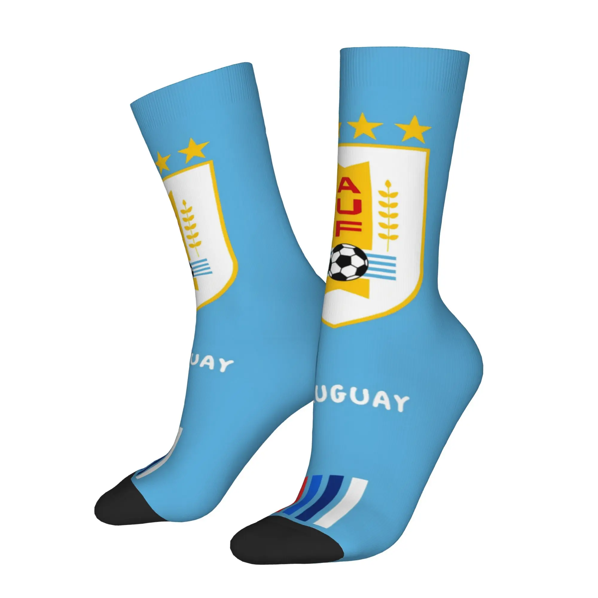 Hip Hop Vintage Uruguay Crazy Men's compression Socks Unisex  Harajuku Seamless Printed Funny Sock Match Day Essentials