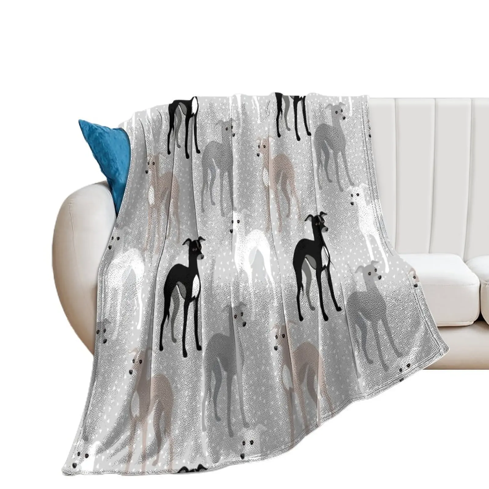 

Whippets or Italian Greyhounds Throw Blanket halloween Fashion Sofas Sleeping Bag Blankets