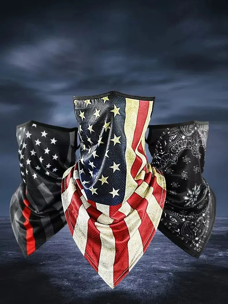 AliExpress Bicycle Face Mask Ski Mask Hood Breathable Mask Motorcycle Men Balaclava Ice Silk Windproof  Liner Cap Skull Cycling Scarf Cap