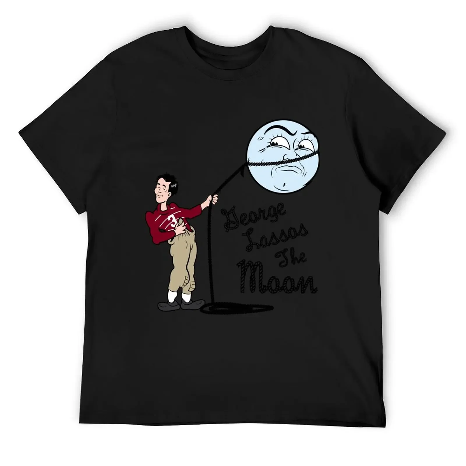 

George Bailey Lassos The Moon Wonderful Life T-Shirt topping Blouse T-shirts oversize mens t shirts casual stylish