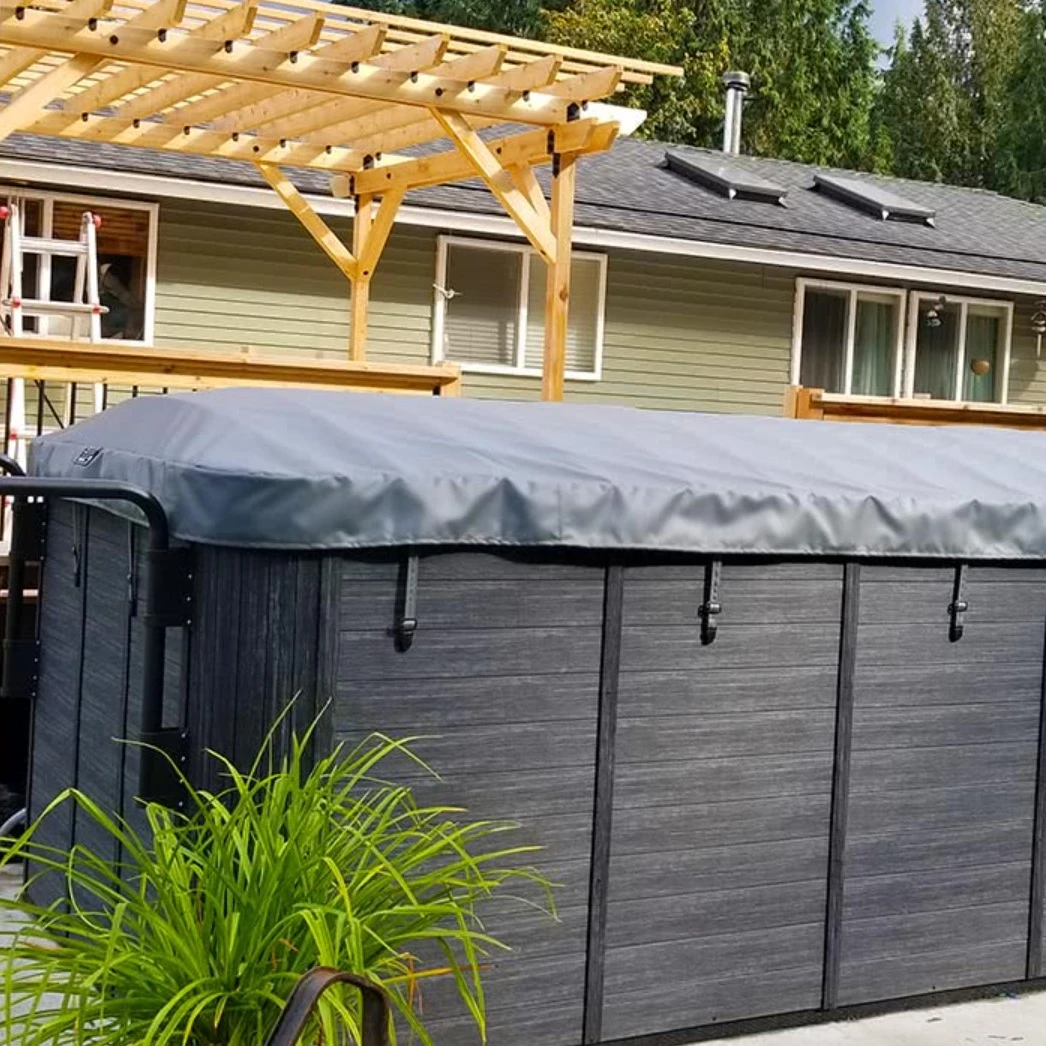 Automatic swimming pool cover Hot spring pool insulation swimming pool portable light shutter swimming pool cover