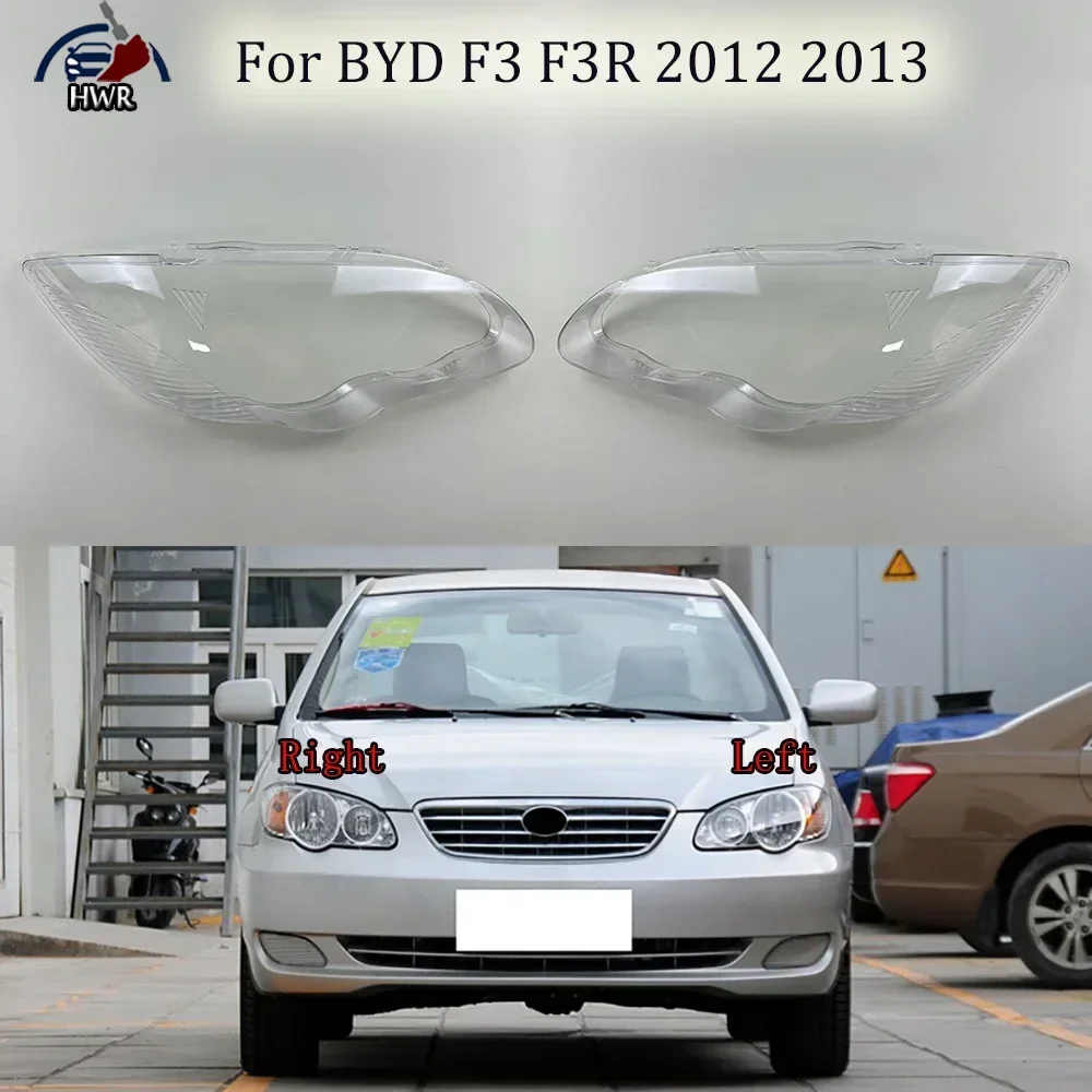 

Headlights Shell Transparent Lampshdade Headlamp Cover Lamp Shade Plexiglass Replace Original Lens For BYD F3 F3R 2012 2013