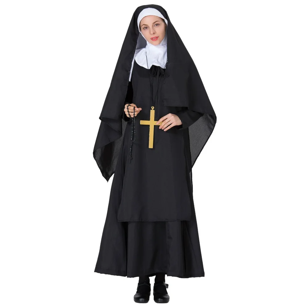 زي تنكري جديد لعام 2025 لعيد الهالوين، زي عبادة وراعية وقساوسة للعروض المسرحية من الشركة المصنعة الصينية