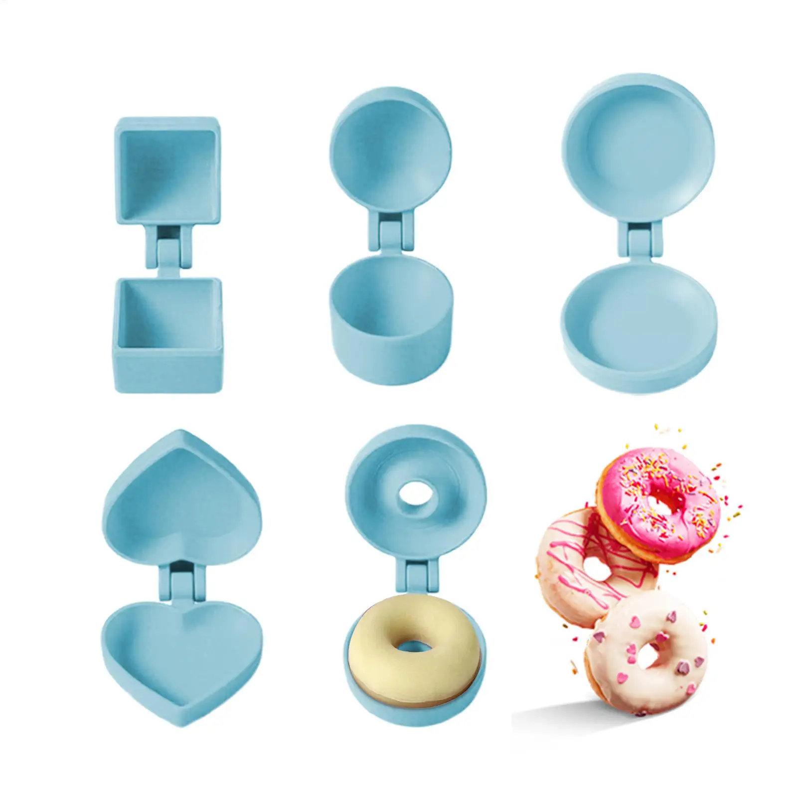 Juego de moldes para tartas Pop, herramientas para hornear bolas redondas para Chocolate, arcilla, Mochi, galleta, bricolaje, postre, molde para hacer fiesta de cumpleaños y Navidad, 5 uds.
