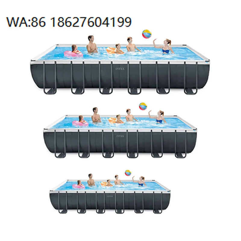 For Swimming Pool Cleaning Robot 26356 26364 26374 Schwimmbad 18f Ultra Metal Frame Rectangular Swimming Pool Set Above
