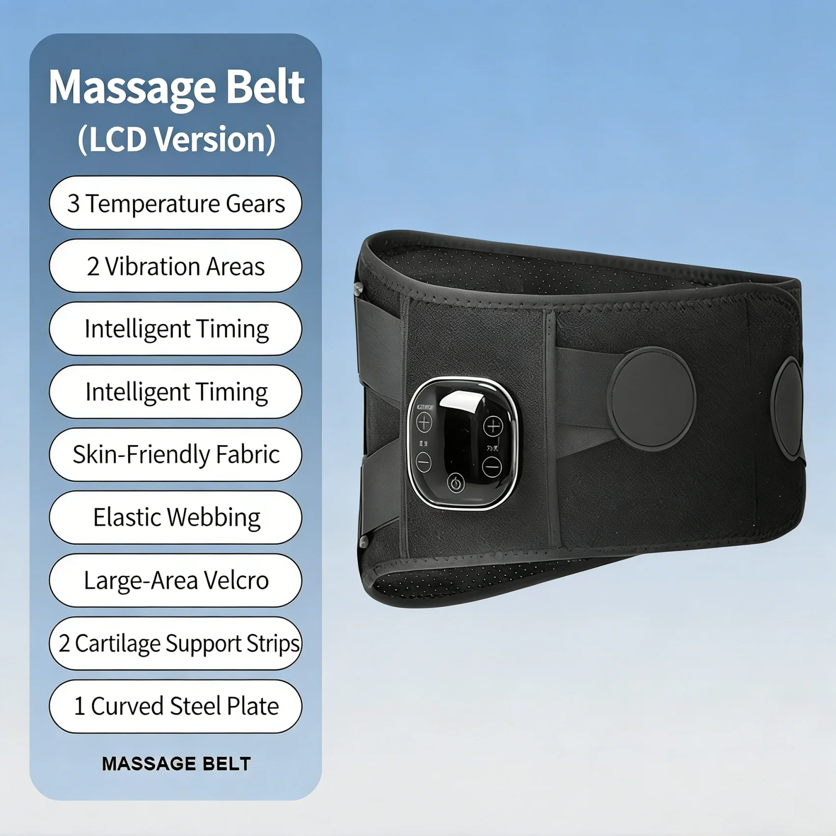 

Cordless Hot Waist Belt Massager Lower Back Support Lumbar Protector Back Heated Vibration Massage Waist Brace Relief Pressure